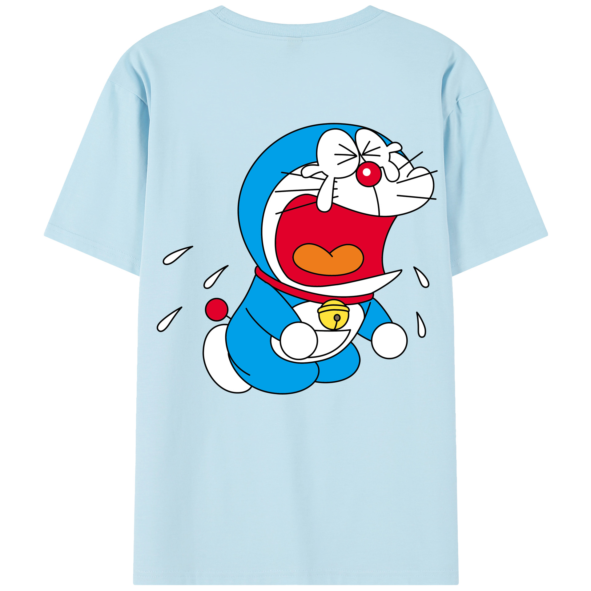 （画像用） ドラえもん Doraemon 綿100％半袖Tシャツ（背面プリント）